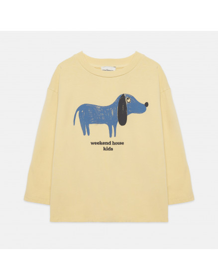 Blue Dog L/S T-shirt Yellow