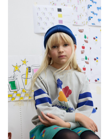 Winter Garden Stripes Sweatshirt Grey 2