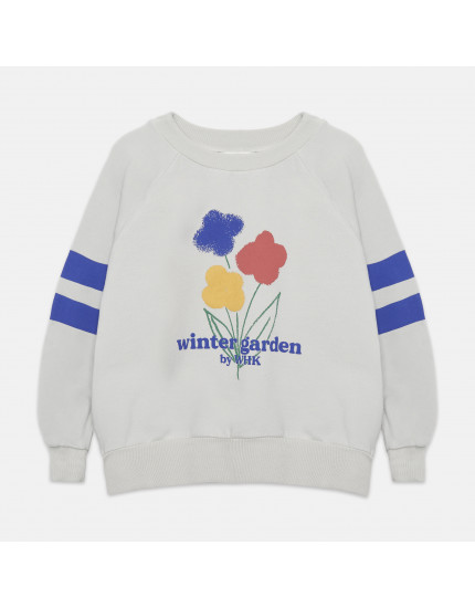 Winter Garden Stripes Sweatshirt Grey