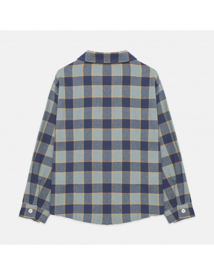 Checkered Blue Shirt Indigo 2