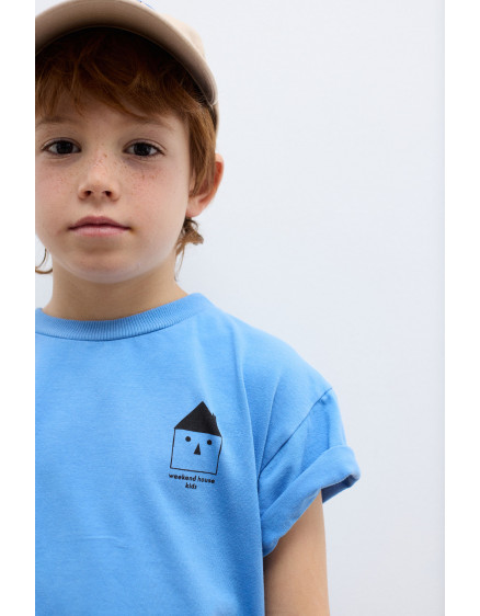 WHK Logo T-shirt Soft Blue 2