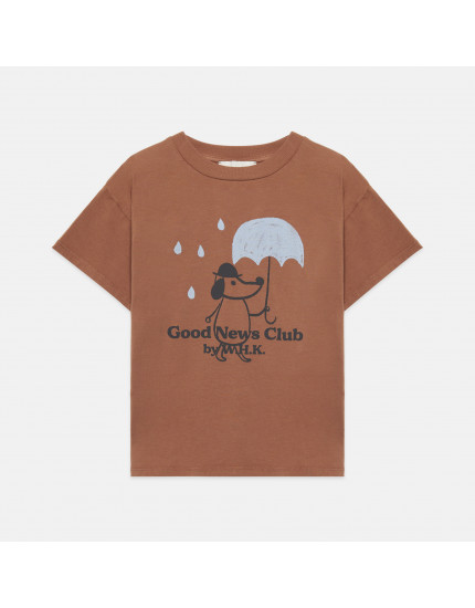 Rainy Dog T-shirt Brown
