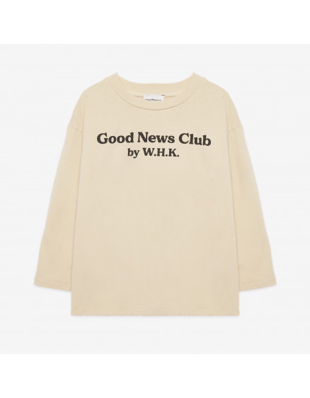 Good News L/S T-shirt Sand