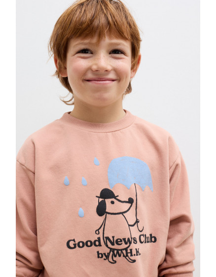 Rainy Dog Sweatshirt Dusty Pink 5