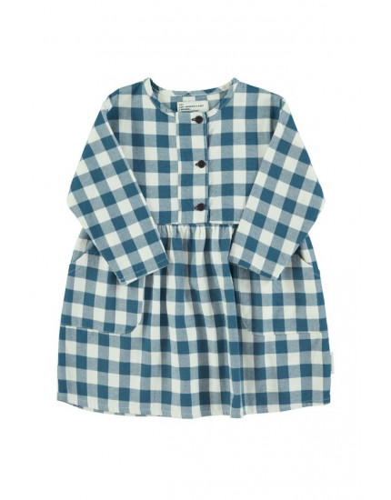 Short dress Blue & white checkered 10Y