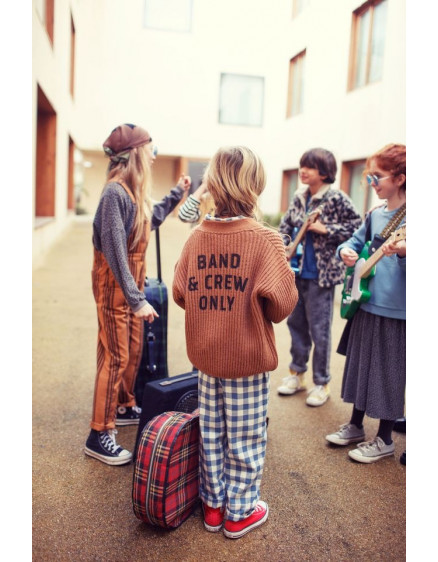Unisex trousers Blue & white checkered 6