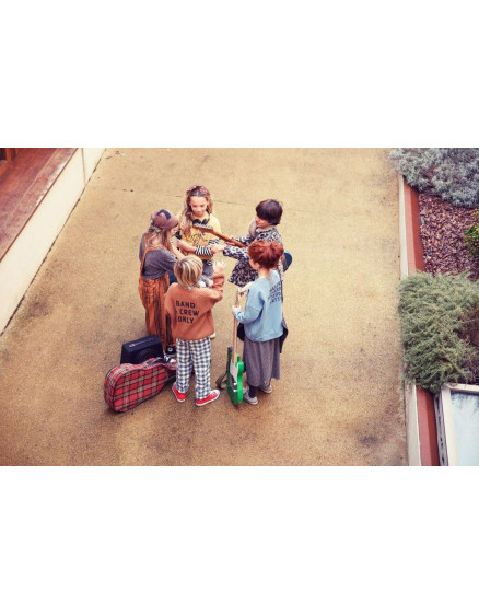 Unisex trousers Blue & white checkered 3