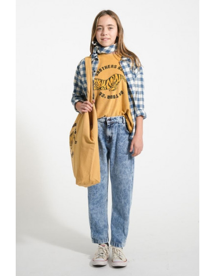 Бандана Blue & white checkered 3