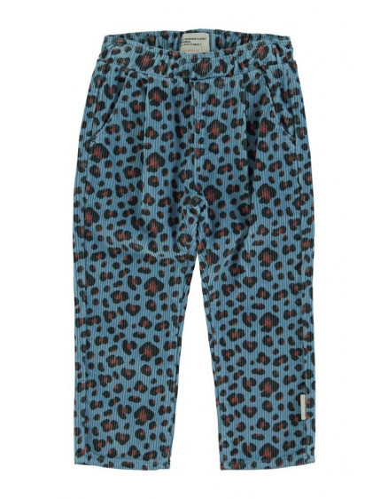 Unisex trousers Blue w/ animal print