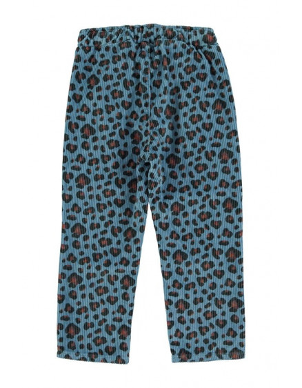 Unisex trousers Blue w/ animal print 2