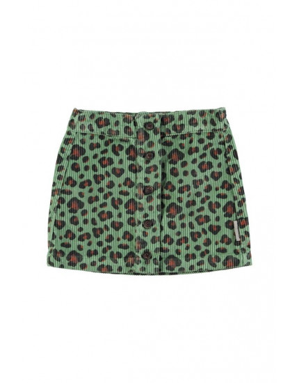 Short skirt Green w/ animal print