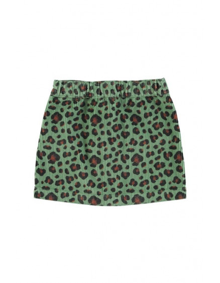 Short skirt Green w/ animal print 2
