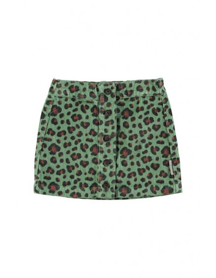 Short skirt Green w/ animal print