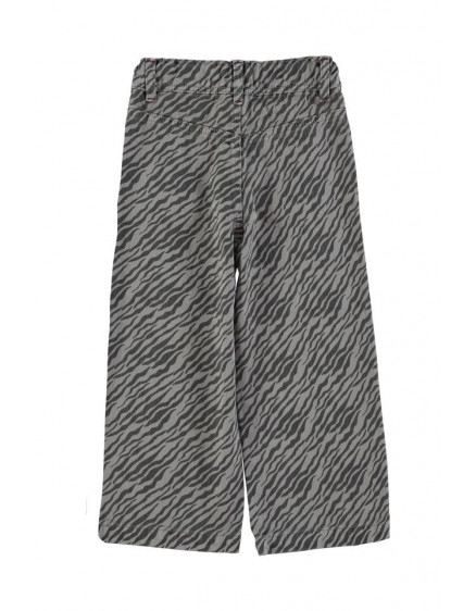Flare trousers Grey w/ zebra print 4