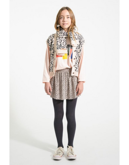 Short skirt Pale pink w/ animal print 4