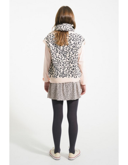 Short skirt Pale pink w/ animal print 3