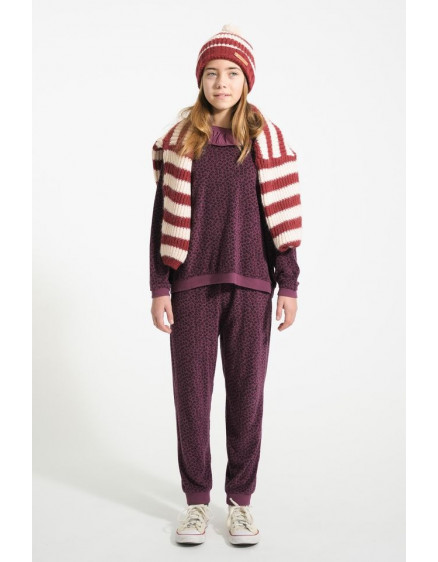 Світшот Terry Aubergine Animal Print 4