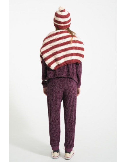 Світшот Terry Aubergine Animal Print 4