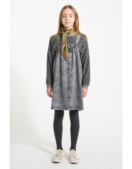 Terry sweatshirt Grey w/ animal print 2