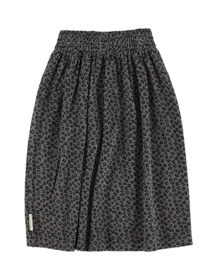 Long skirt Grey w/ animal print 2