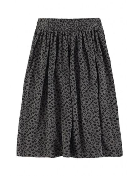 Long skirt Grey w/ animal print
