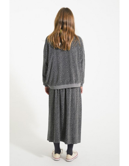 Long skirt Grey w/ animal print 3