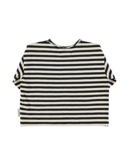 Longsleeve t'shirt Ecru & black stripes 2
