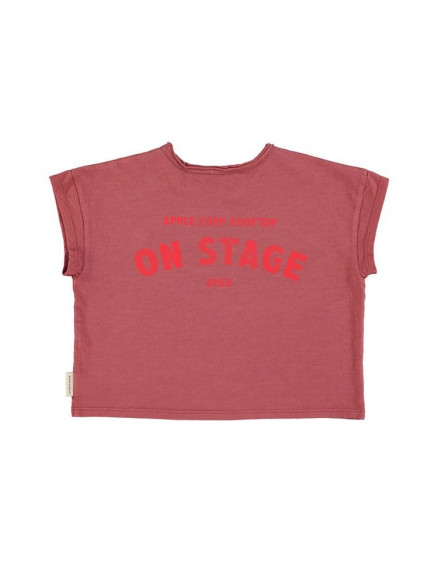 T'shirt Bordeaux w/ apple print 2