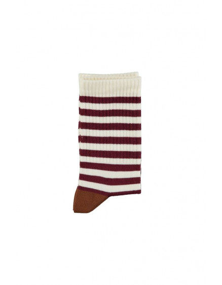 Socks Eru & bordeaux stripes 2