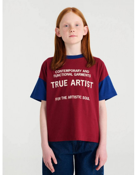 T-shirt nº18 Burgundy Red  4