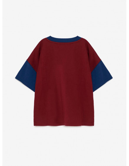 T-shirt nº18 Burgundy Red  2