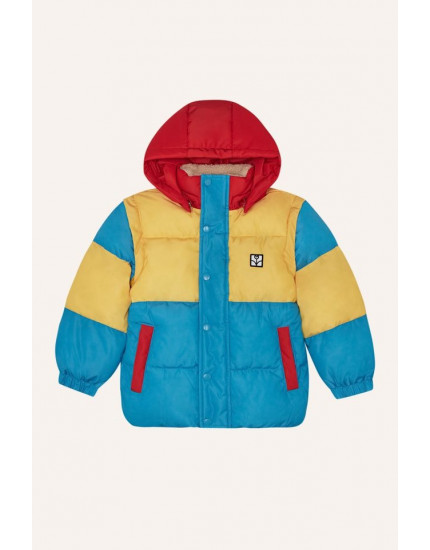 Block Blue Puffer Jacket