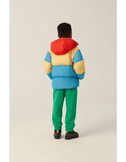 Block Blue Puffer Jacket 3