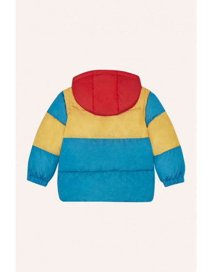 Block Blue Puffer Jacket 2