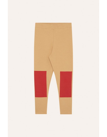 Yellow Knee Patch Leggings