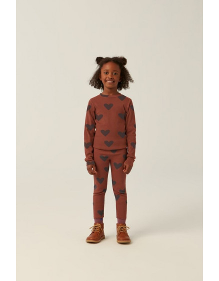 Hearts Brown Leggings 4