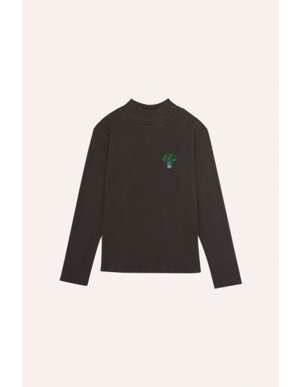 Grey Turtle Neck Tshirt