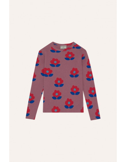 Big Flowers Purple Tshirt