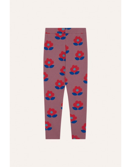 Big Flowers Purple Leggings