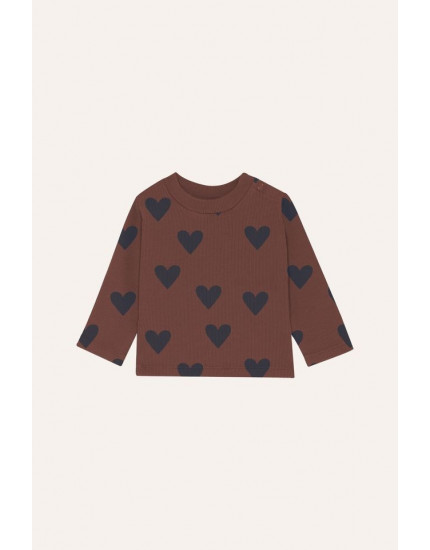 Лонгслів Hearts Brown Baby