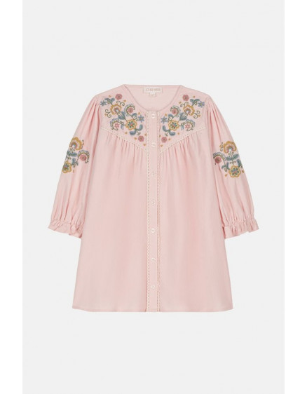 Dress Floriane Thin Corduoy Pink