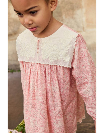 Dress Arinola Printed Cotton Cambric Pink 3