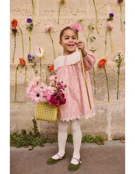 Dress Arinola Printed Cotton Cambric Pink 2