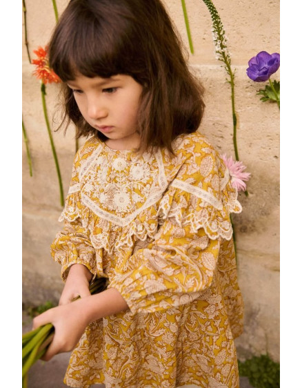 Dress Orana Cambric Honey Mountains Avens 2