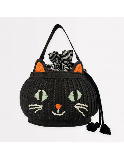 Trick Or Treat Cat Basket Bag One Size