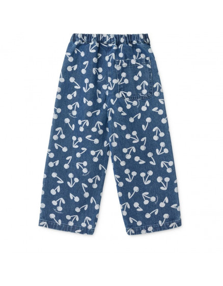 Cesar Printed Denim Pants Cherry Blossom 3