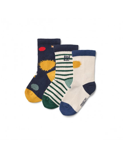 Silas Socks 3-Pack Universe Classic Navy 19-21