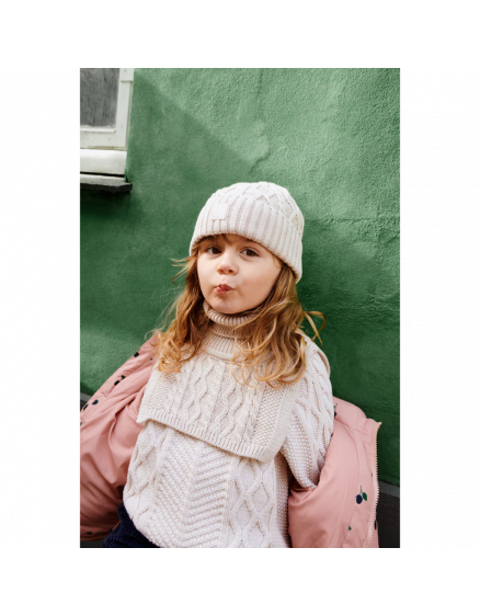 Шапка Ezra Beanie Cables Sandy 2