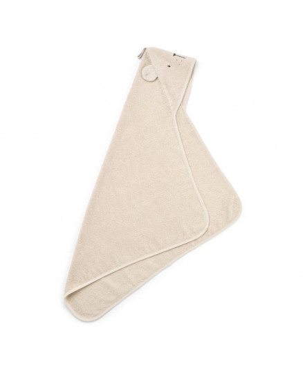 Albert Polarbear Hooded towel Sandy 70x70 4