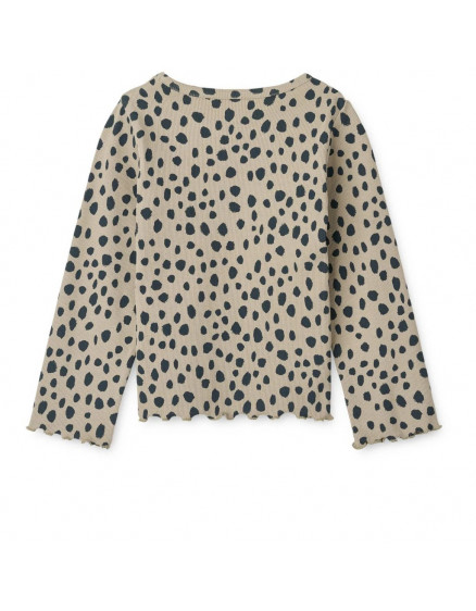 Nieve Printed Longsleeve Rib T-shirt Leo Spots  3